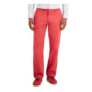 CLUBROOM Mens Coral Classic Fit Stretch Chino Pants 36W \ 30L